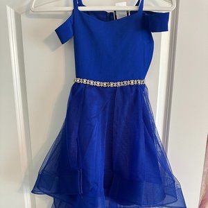 Girls Blue Cocktail Dress